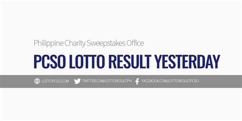 lottoresultyesterday|PCSO LOTTO RESULTS .